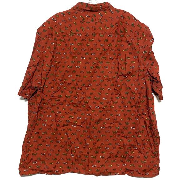Duluth Trading Untucked Tractors Button Shirt Relaxed Fit 2XL Tall Farmer Camp - Picture 2 of 9